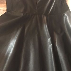 Faux leather skirt